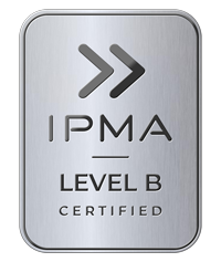Zertifizierungs-Badge IPMA Level B (Certified Senior Project Manager): Monic Meisel, Coach fuer Projektleitung und IT-Fuehrung bei arete*coaching